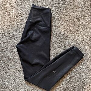 Lululemon Glittery Black Leggings